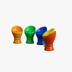 3d model children chair