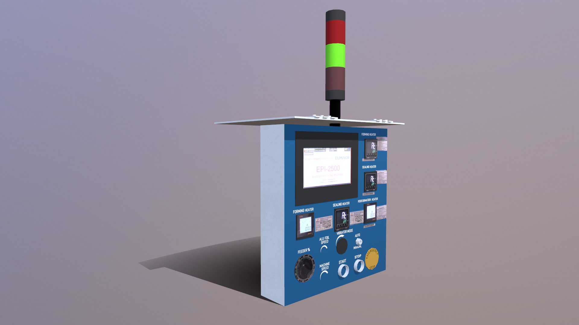 HMI Panel 3D Model - TurboSquid 2287321