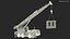 Guindaste compacto Liebherr com parede de concreto armado