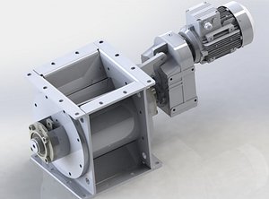 DIAMETER 250 MM AIR LOCK ROTARY FEEDER 3D model