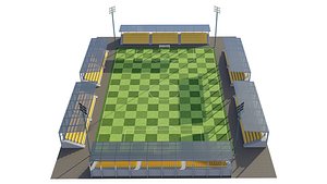 Soccer Football Field 3D model