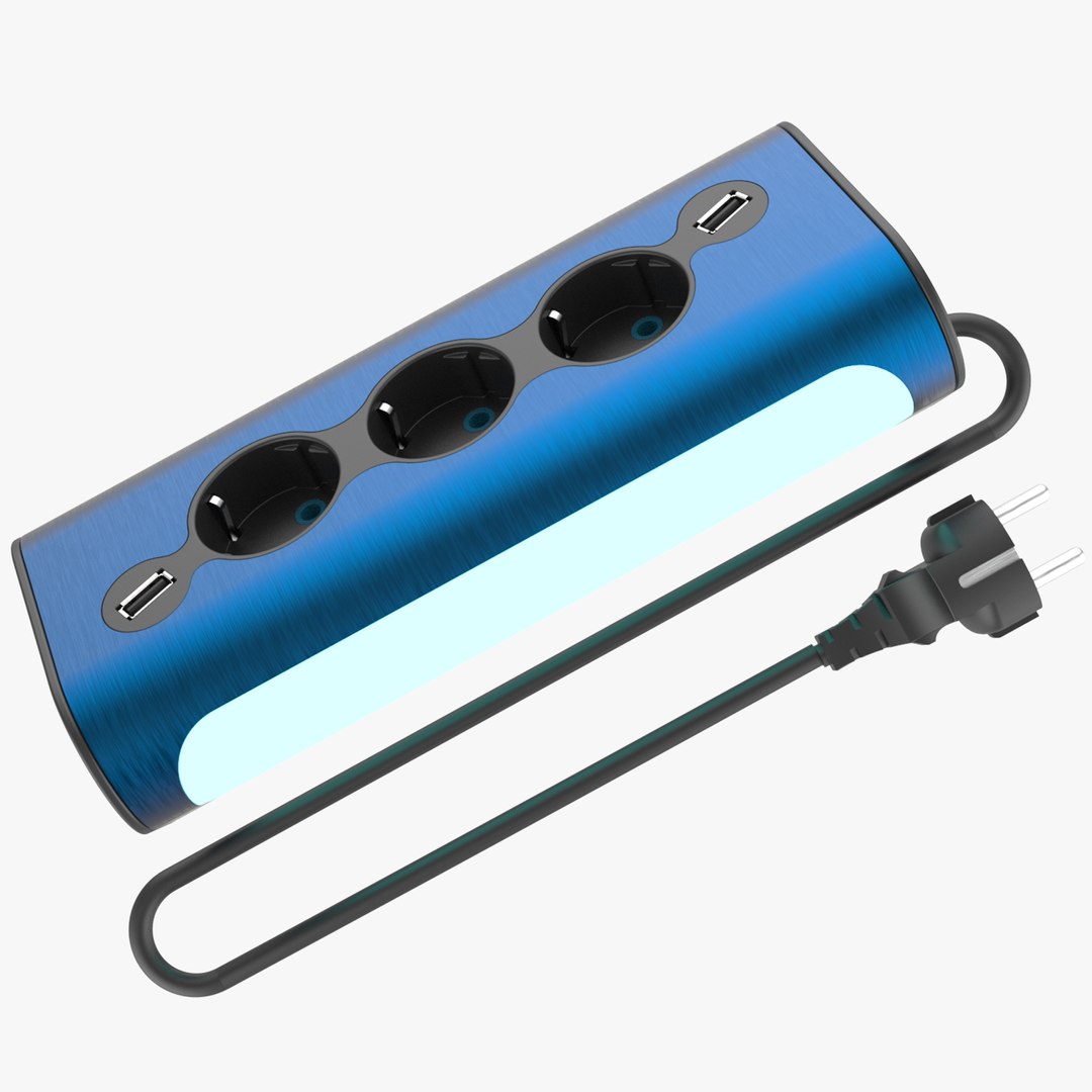 3D Multiplug Socket Model - TurboSquid 1840524
