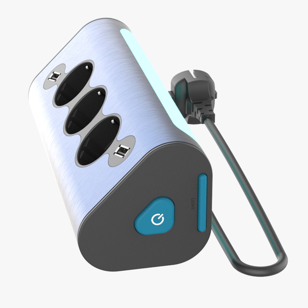 3D Multiplug Socket Model - TurboSquid 1840524