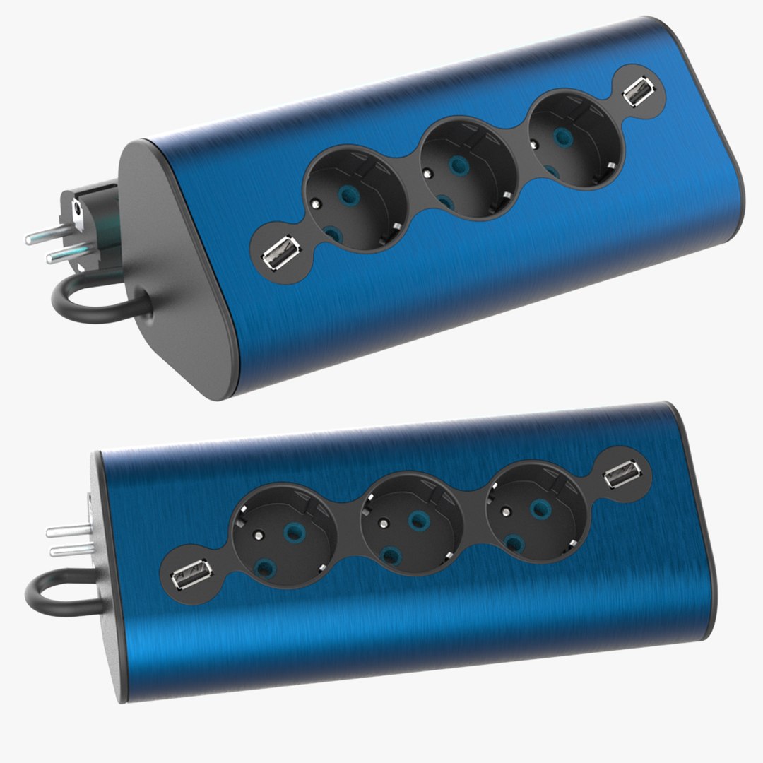 3D Multiplug Socket Model - TurboSquid 1840524