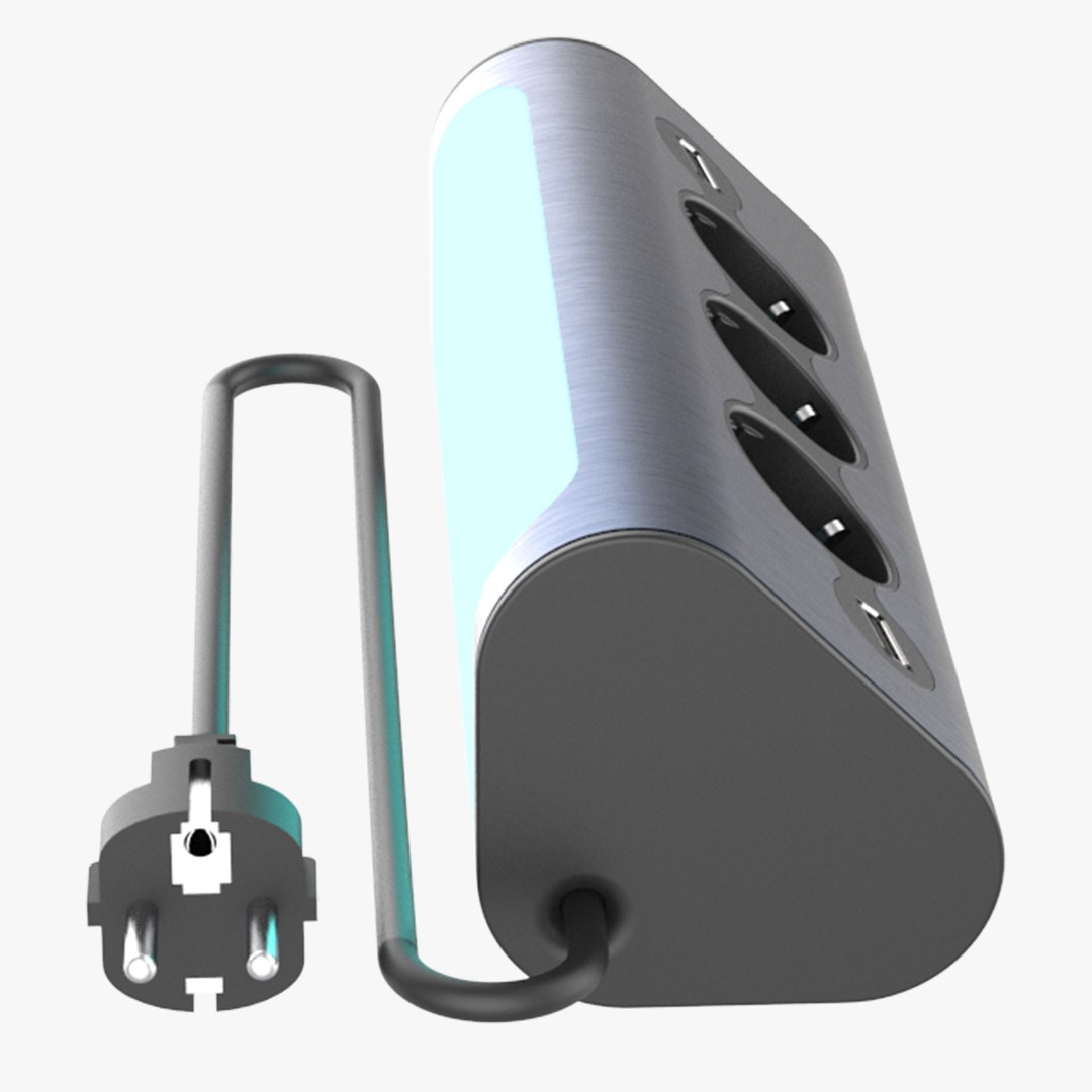 3D Multiplug Socket Model - TurboSquid 1840524