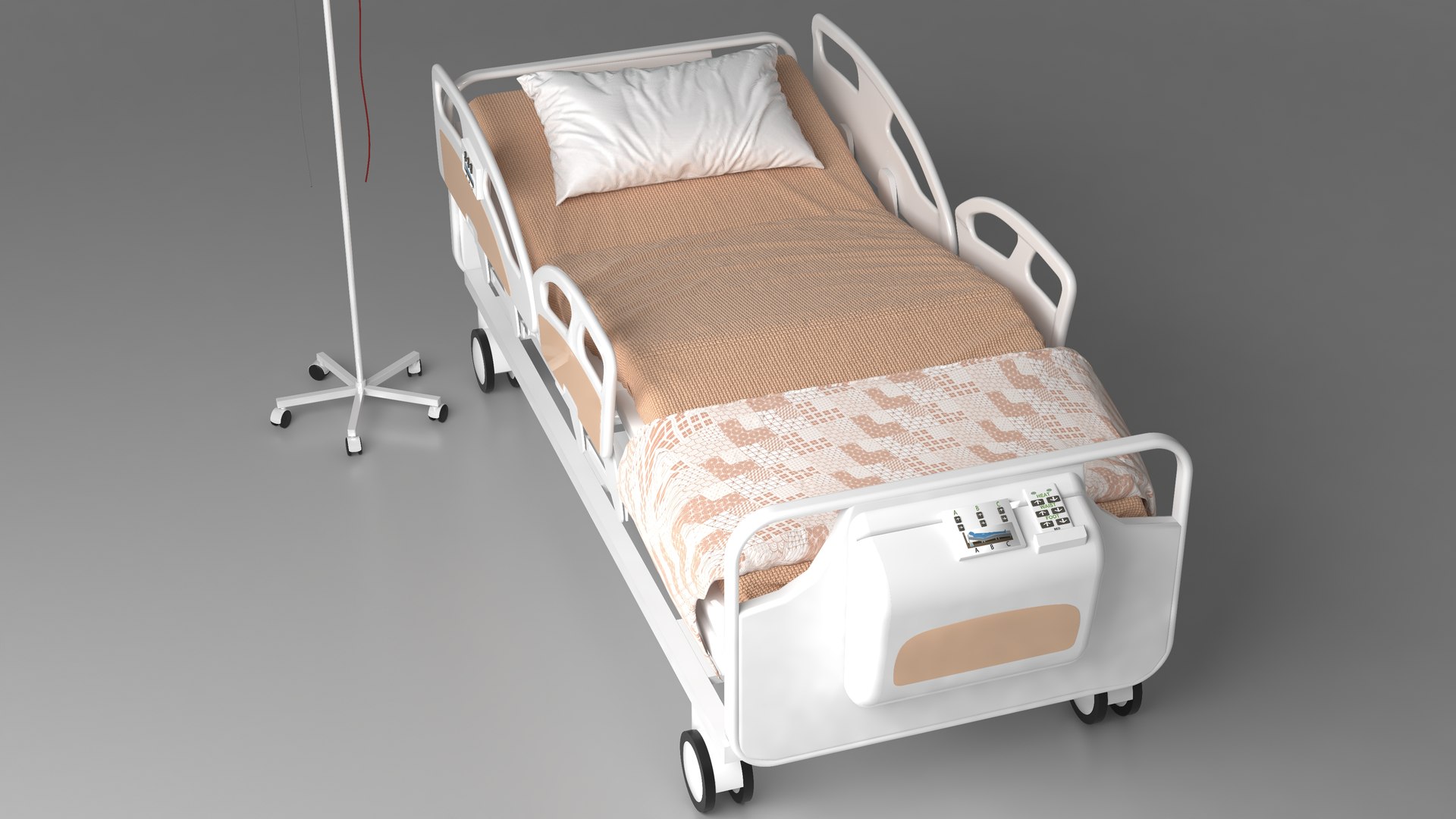 3D Moveable Operating Bed Model - TurboSquid 2058927