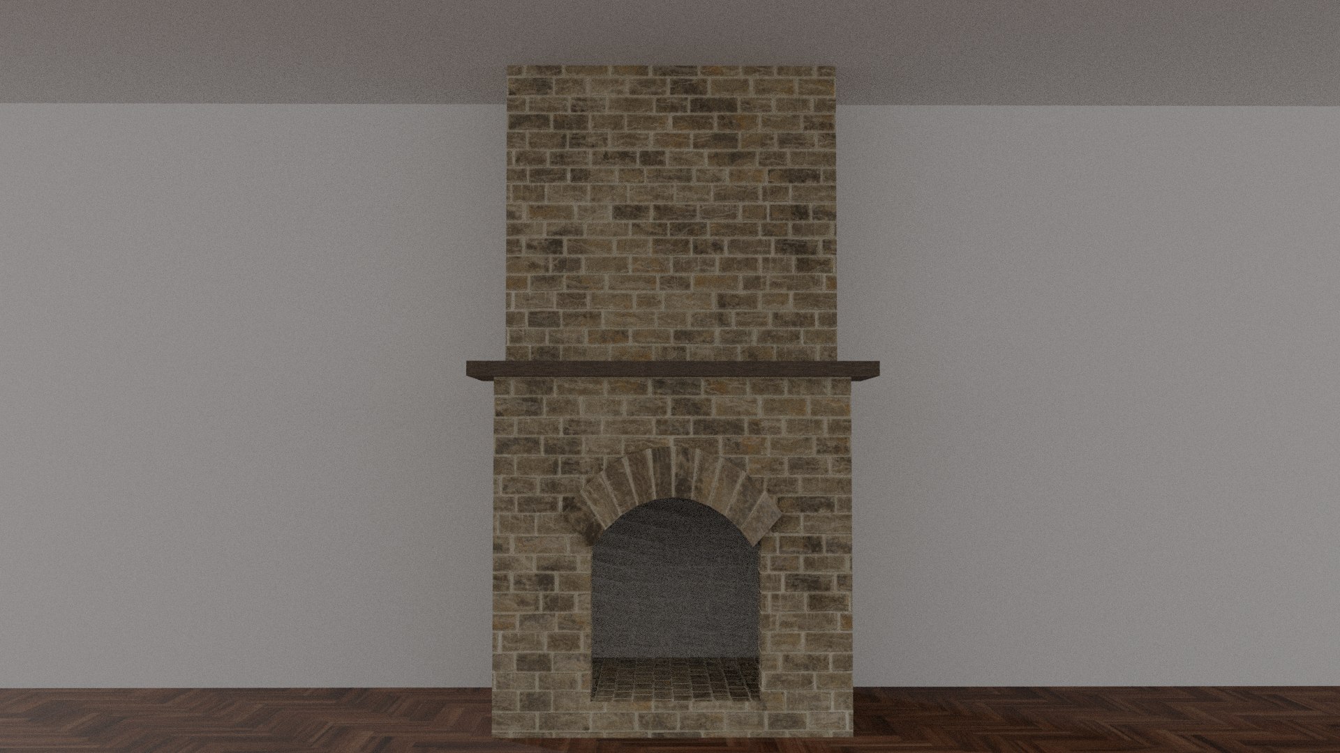 Brick Fireplace 3D - TurboSquid 1493174