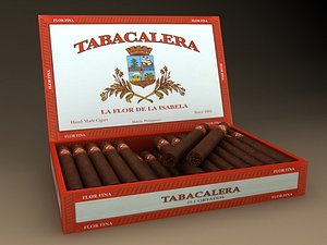 cigar box tabacalera 3d max