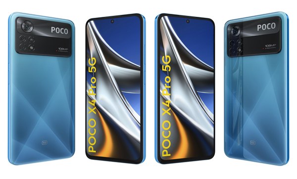 Xiaomi Poco X4 Pro 5G Blue 3D model