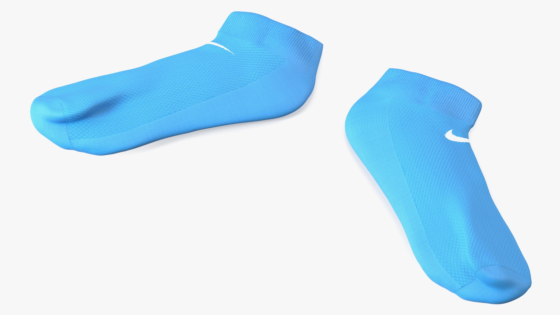 Socks Nike Blue Idle 3D model preview