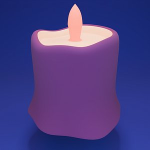 3D model Low Poly Candle