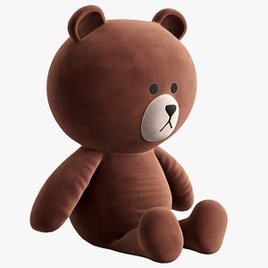 3D Brown Bear Toy