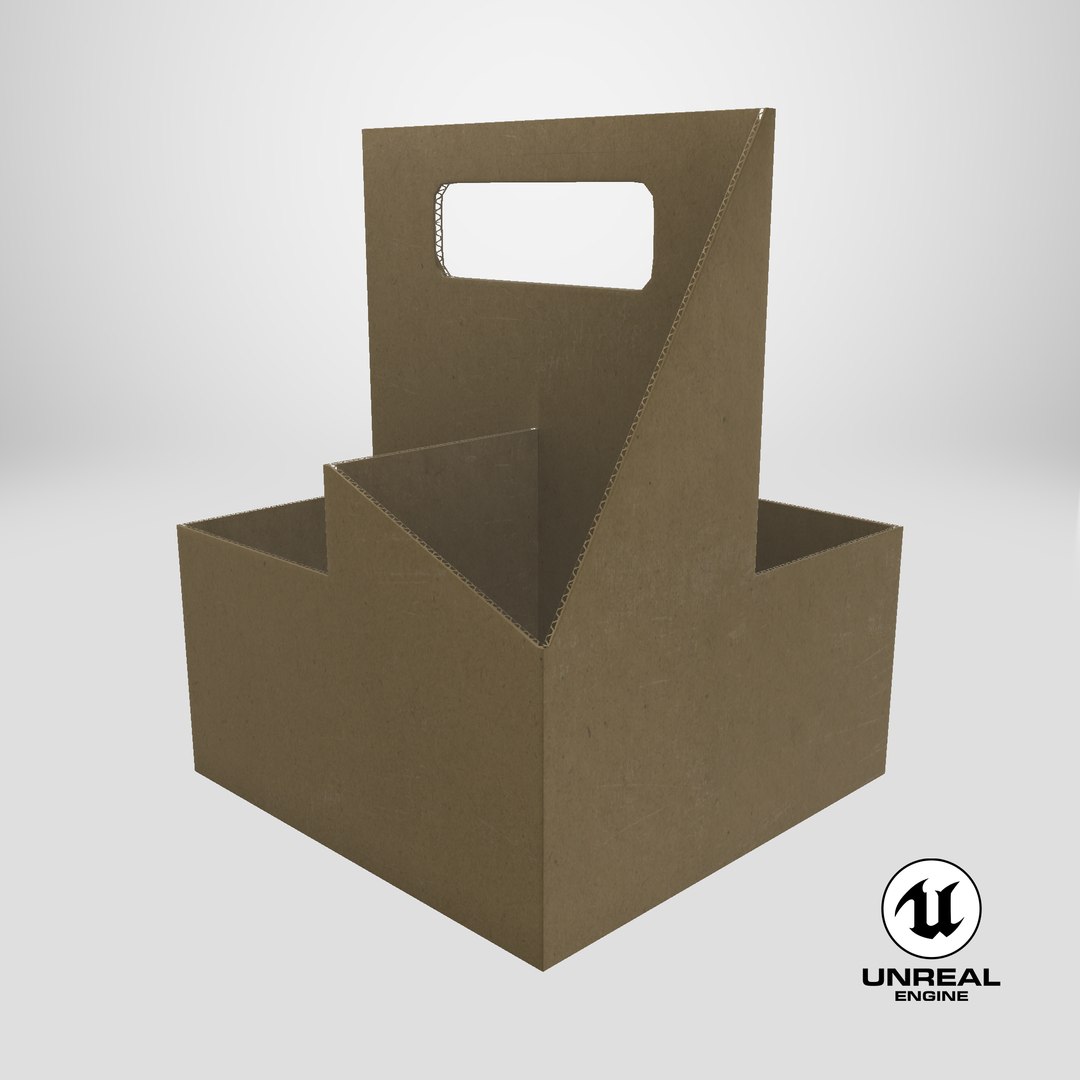 3D Kraft 4 Cup Carrier with Handle model https://p.turbosquid.com/ts-thumb/oW/lY2Q9a/63/stemcell_unreal_render/png/1715886672/1920x1080/fit_q87/07782ad0288aacb7e46072212c1ae53ade5bdb9c/stemcell_unreal_render.jpg