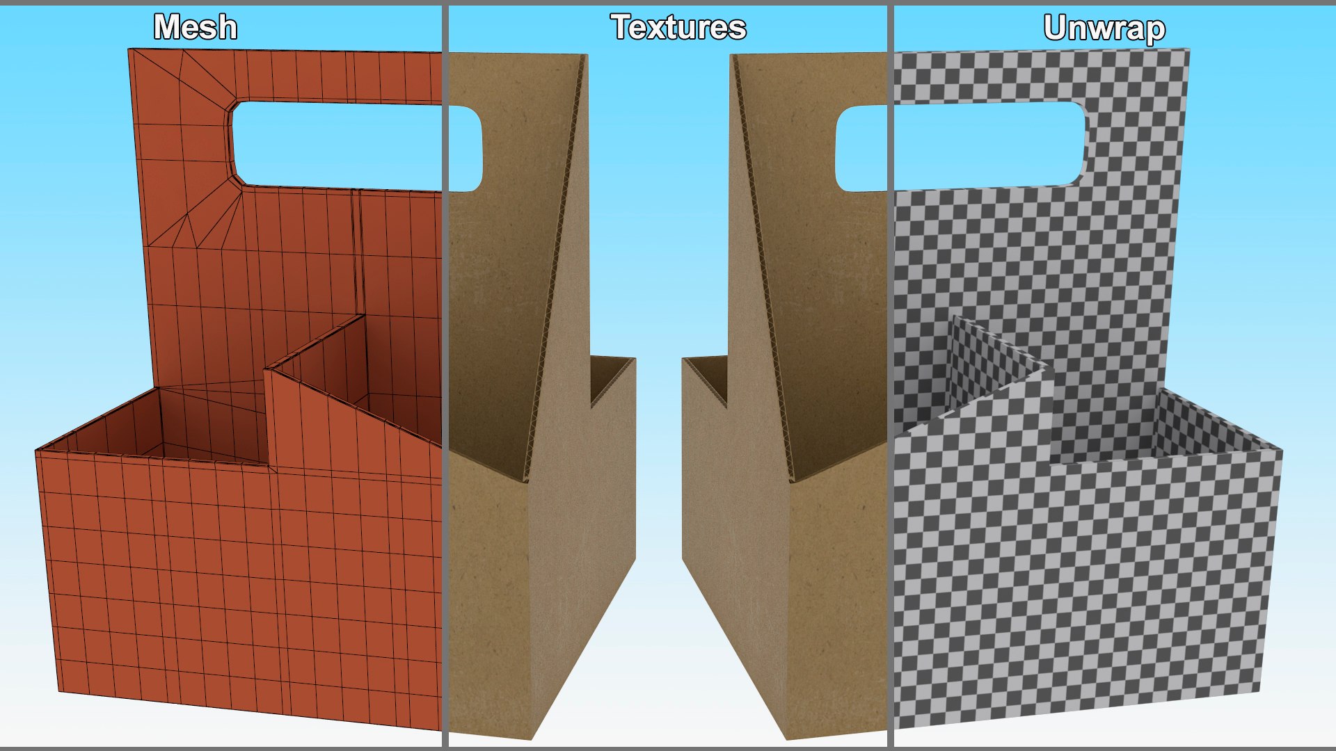 3D Kraft 4 Cup Carrier with Handle model https://p.turbosquid.com/ts-thumb/oW/lY2Q9a/qD/kraft4cupcarrierwithhandlemb3dmodel014/jpg/1709259234/1920x1080/fit_q87/75a177e4c78e00c3647afdab3b4934578a024d62/kraft4cupcarrierwithhandlemb3dmodel014.jpg