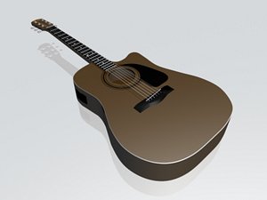 Acoustic Guitar Caraya 3D Model - TurboSquid 1566336
