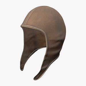 3D model Historic Steampunk Aviation Hat Helmet
