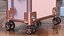 3D Professional Makeup Artist Trolley Closed Pink