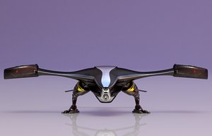 3D drone sci-fi model