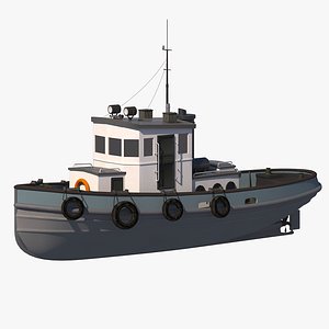 Tug boat harbour edition 3D model
