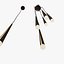 Azzardo stylo black ceiling light