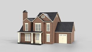 3D Neighborhood House 14T4 model