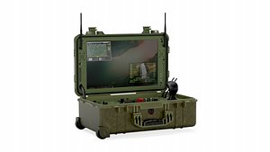 3D UAV Ground Control Station DESERT ROTOR model