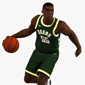 Black Basketball Player HQ 005