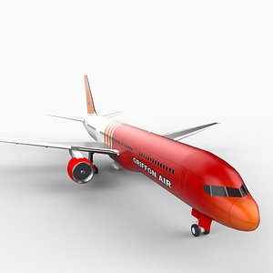 Boeing 757-200 Low Poly