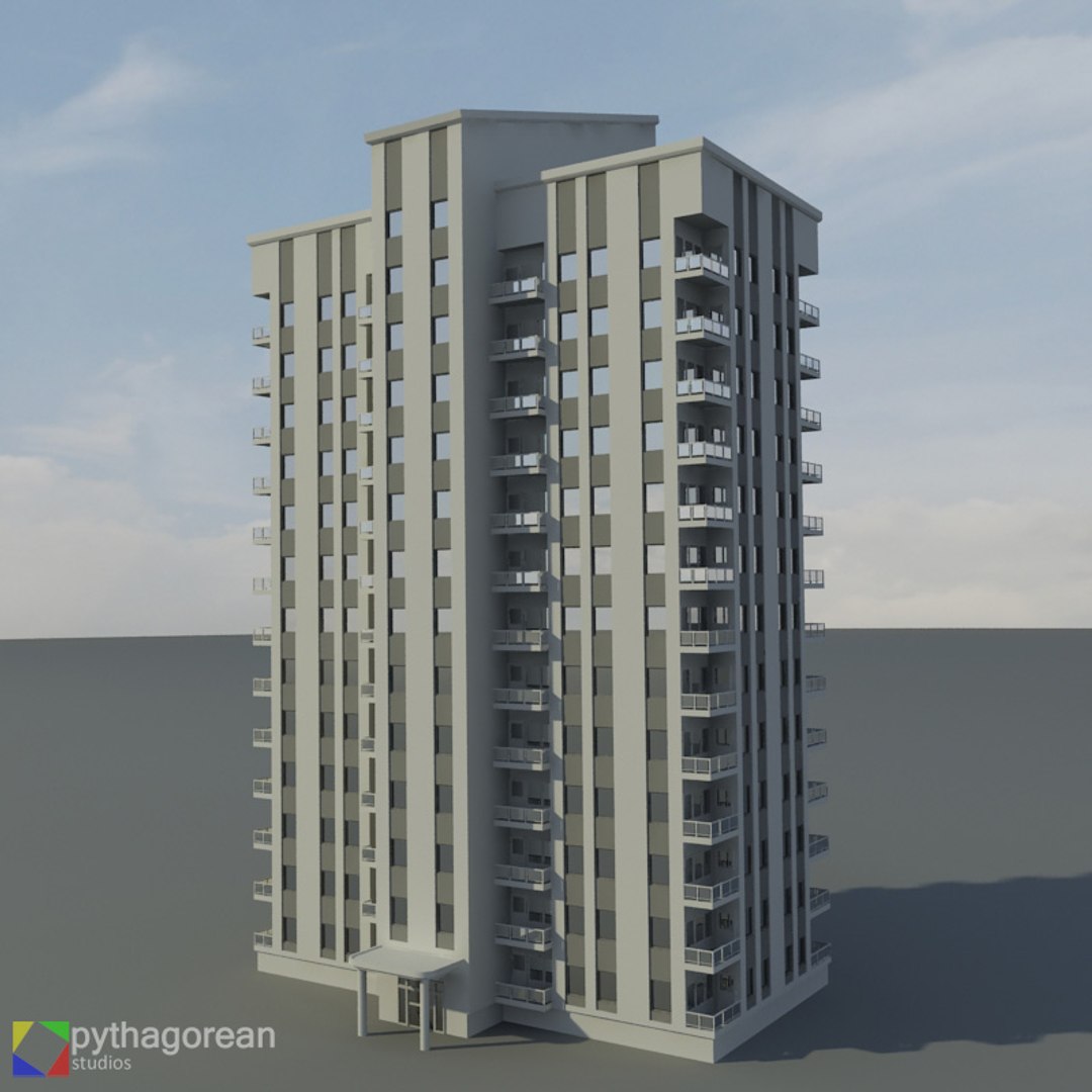 3ds max modern condominium upscale