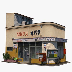 Obata Barber Shop 3D model