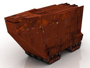 sand crawler spacecraft spaceship 3D model