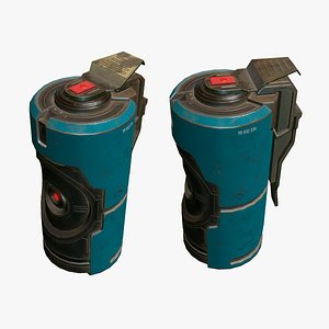 3d model sci fi grenade