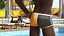 3D afro american man swimwear