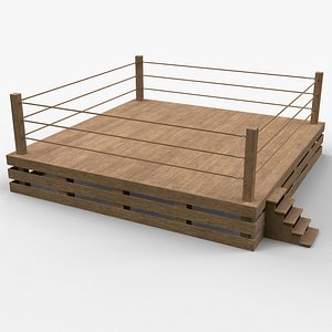 PBR Modular Wood Basic Wrestling Rings 20ftx20ft model