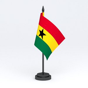 Table Flag Ghana 3D model