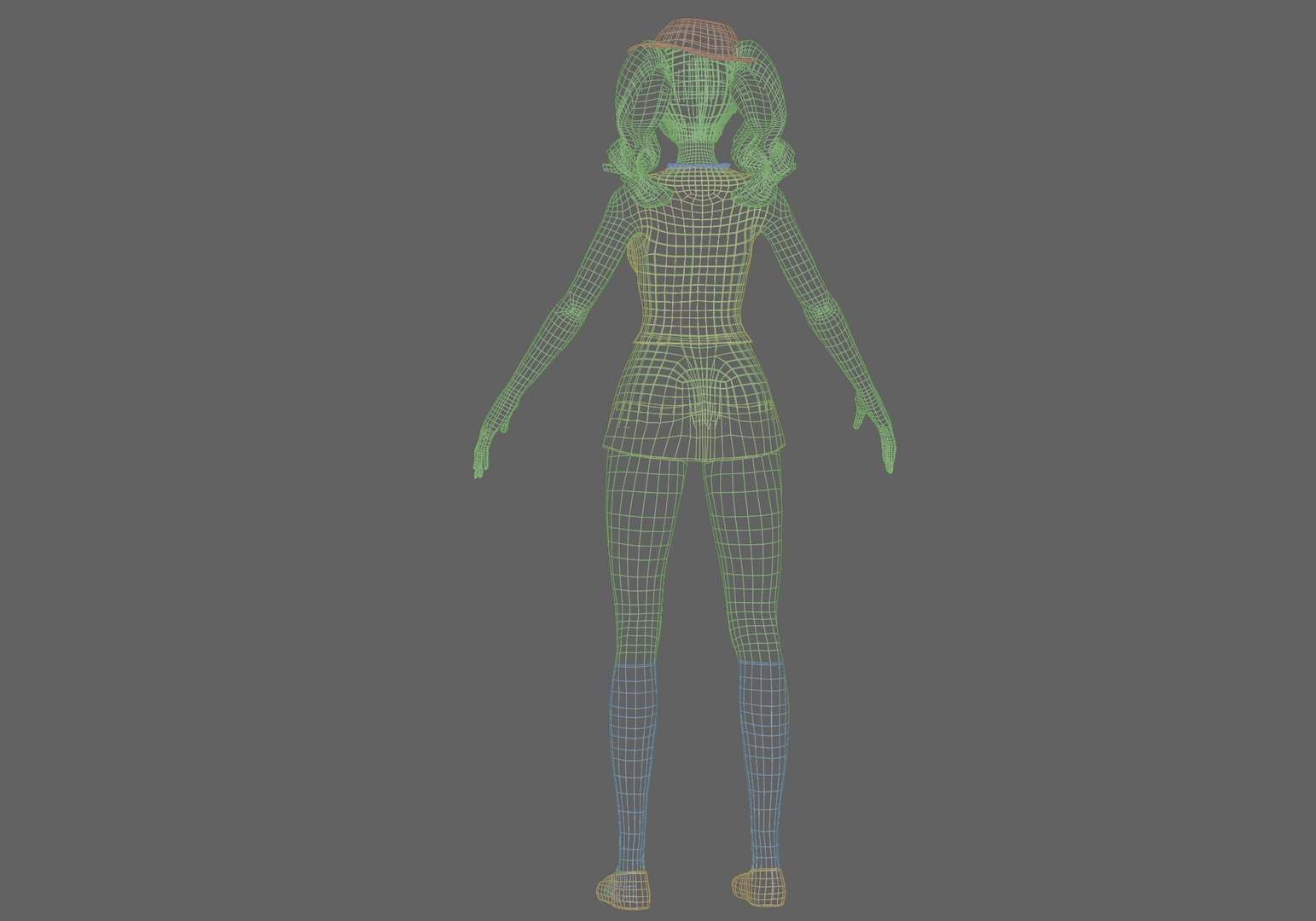 Beautiful Anime Girl V29066 Model - TurboSquid 2270377