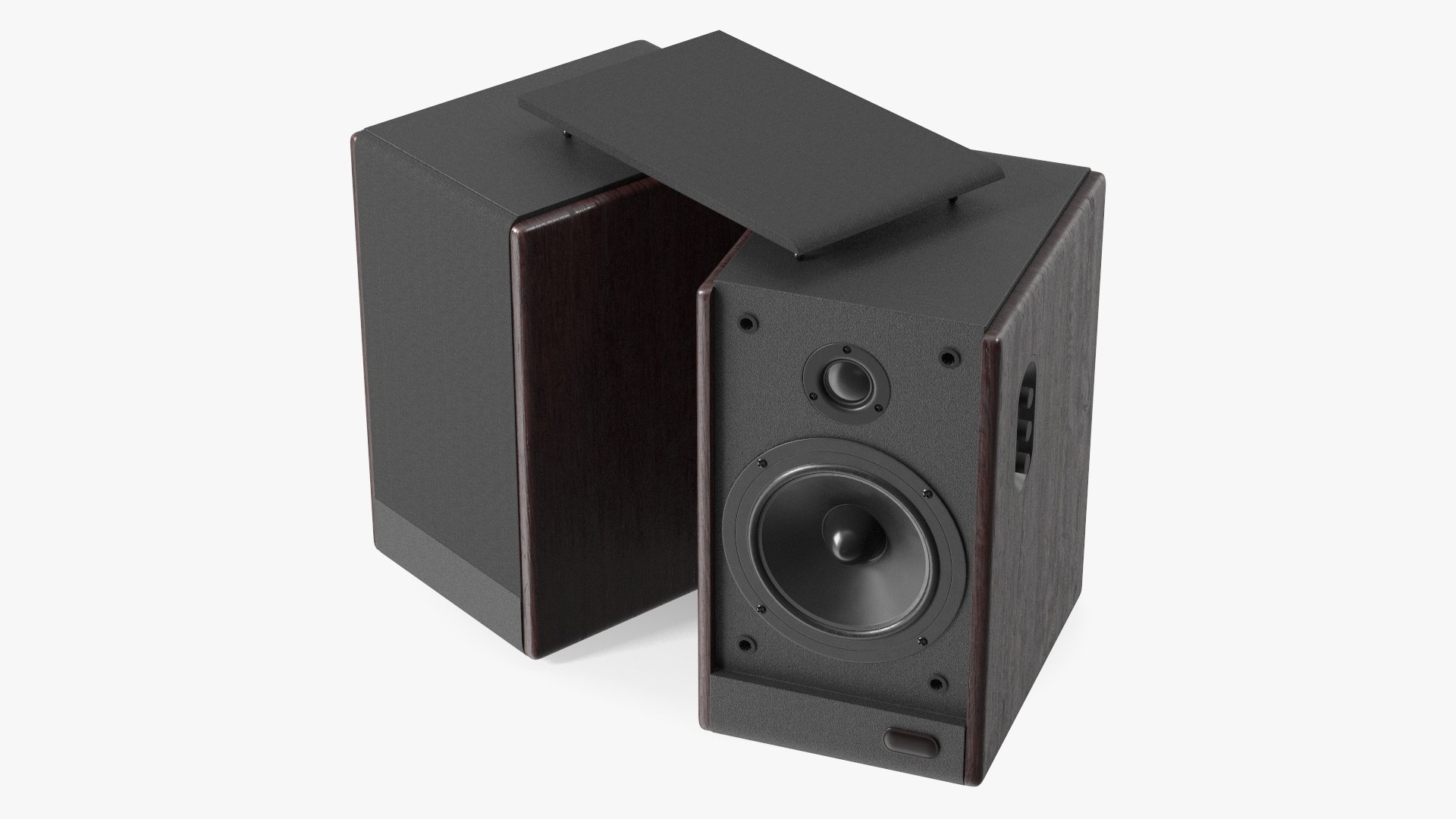 Stereo Bookshelf Speakers 3D model preview