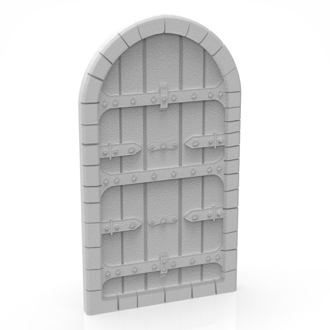 3D Medieval Wooden Door - TurboSquid 2346651