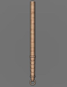 3d cypress stick cad model