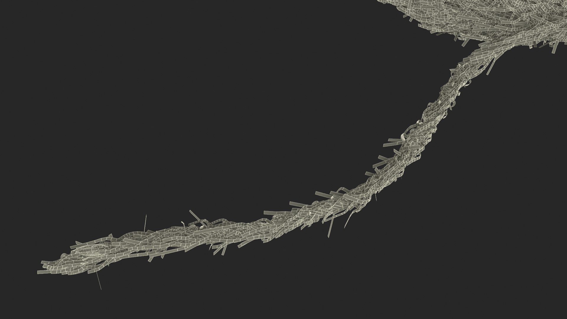 3D Skein Of Twisted Jute Twine With Unwound Thread Model - TurboSquid ...