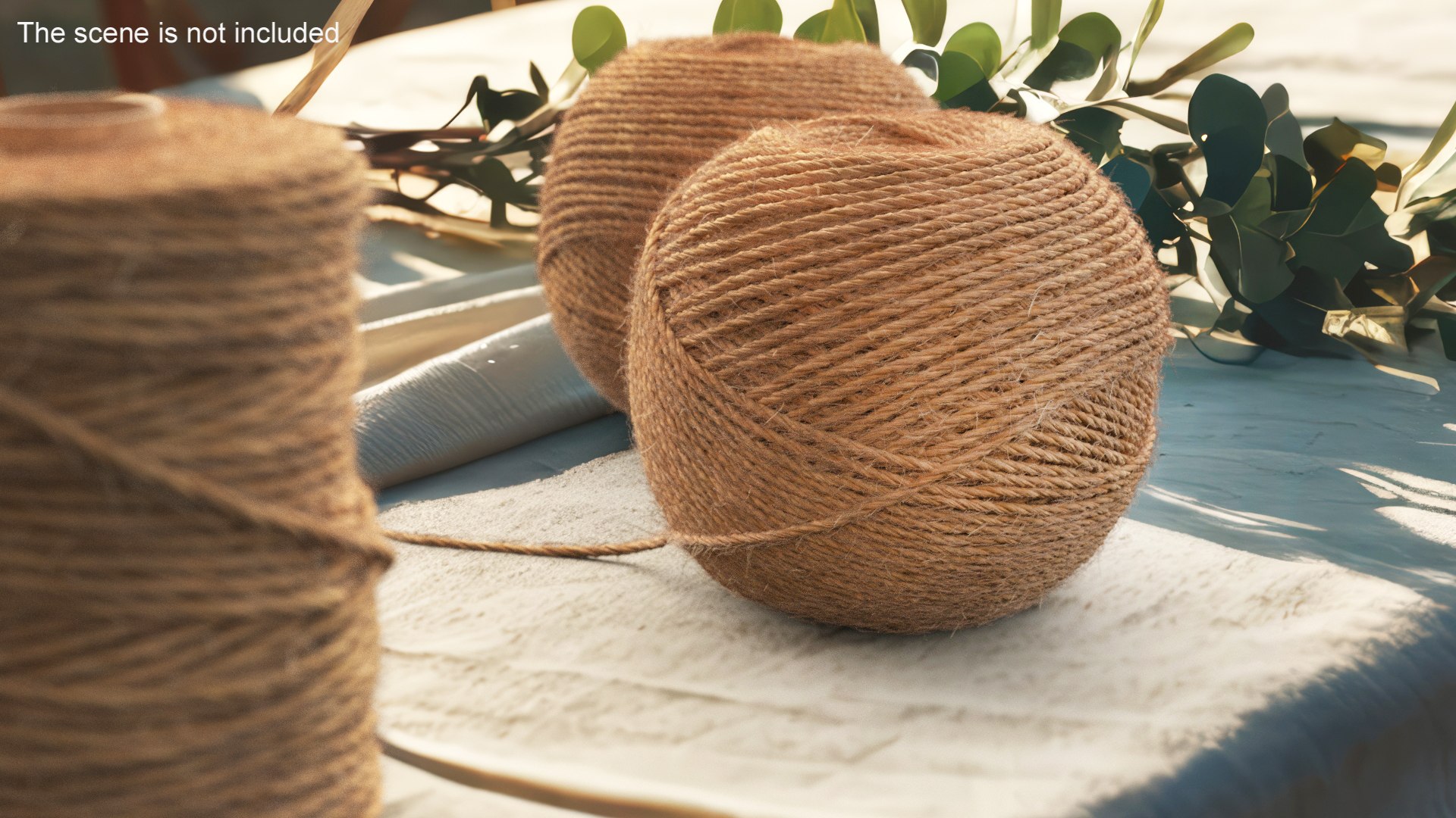 3D Skein Of Twisted Jute Twine With Unwound Thread Model - TurboSquid ...