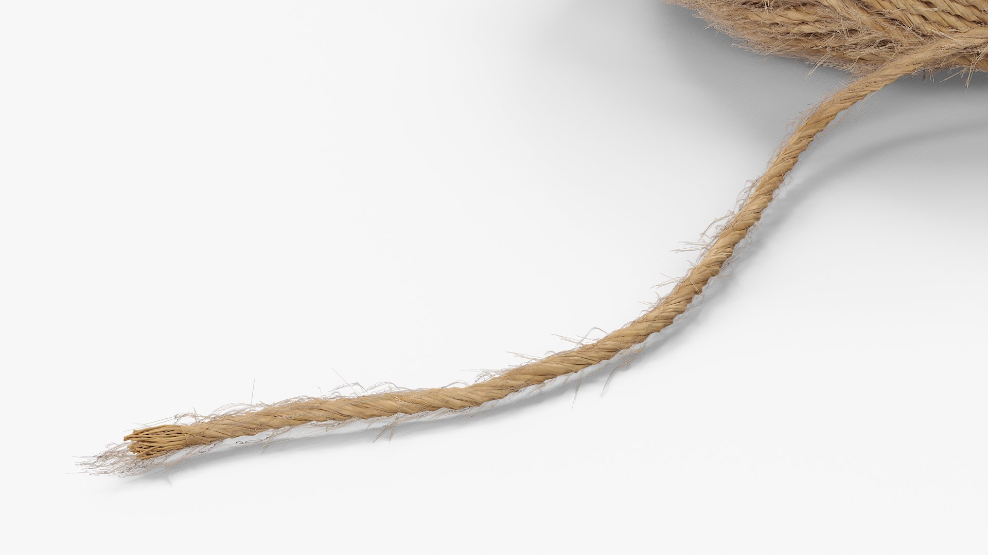 3D Skein Of Twisted Jute Twine With Unwound Thread Model - TurboSquid ...