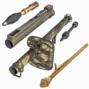 Anti Tank Rocket Launcher Pack 3D model