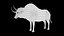 Low Poly Rigged Buffalo/Bull Taurus