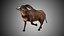 Low Poly Rigged Buffalo/Bull Taurus