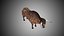 Low Poly Rigged Buffalo/Bull Taurus
