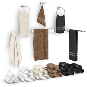 Set of towels for bathroom set 01