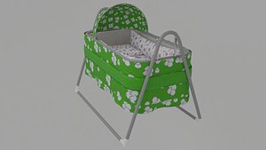 cradle baby 3D model