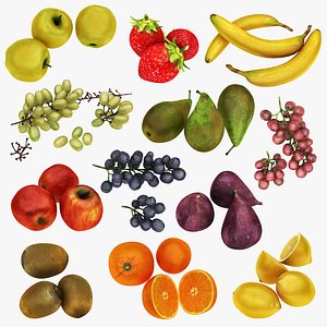 3D realistic fruit 12 1