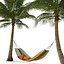 3D hammock palm trees